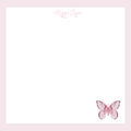Pink Butterfly Notepad