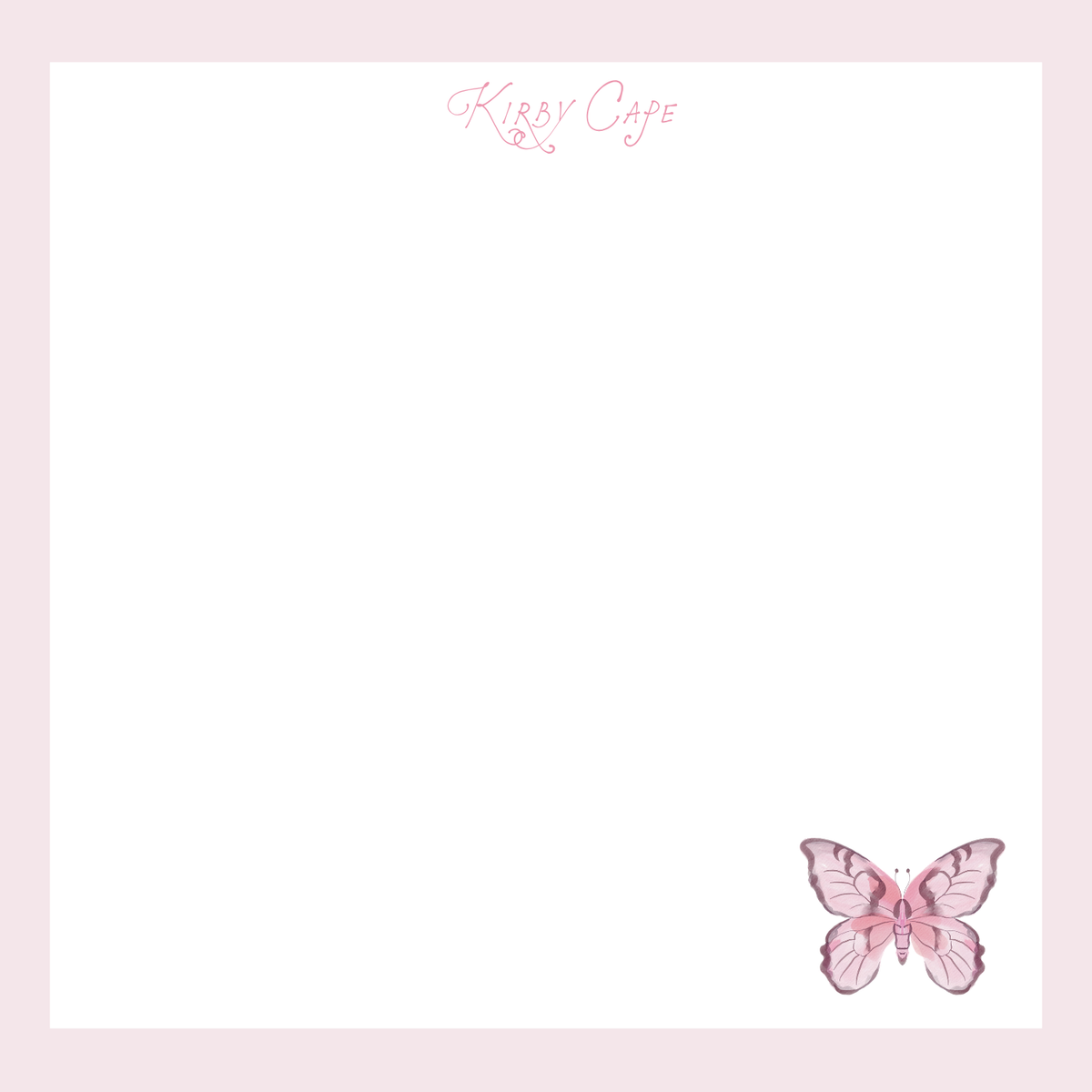 Pink Butterfly Notepad