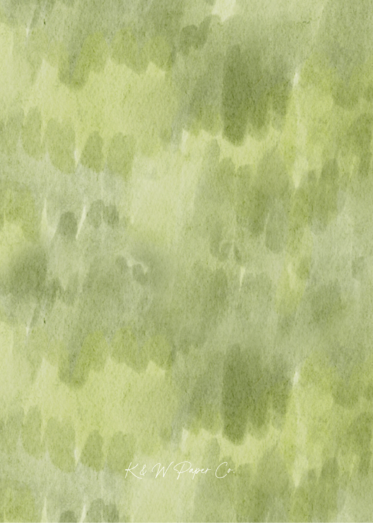 Green Watercolor Christmas Card