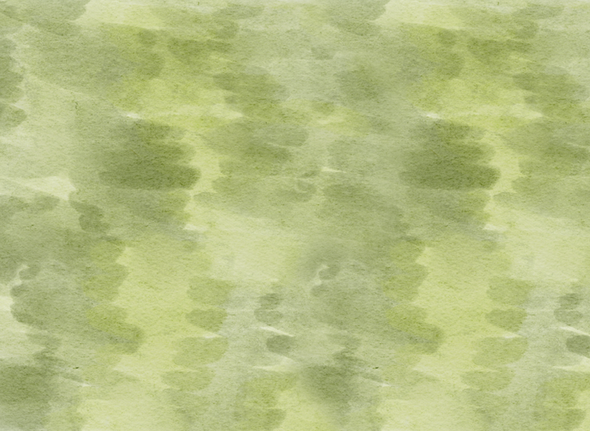 Green Watercolor Notecard
