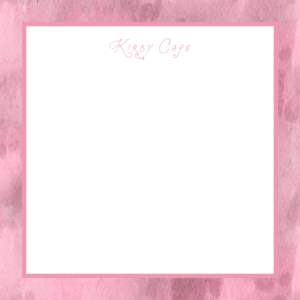 Pink Watercolor Notepad